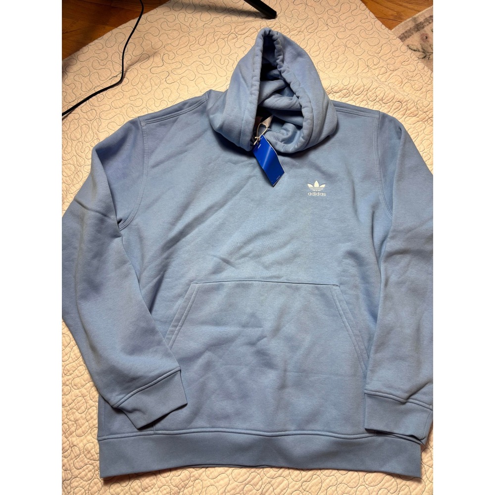 Adidas Originals Adicolor Essentials Trefoil Hoodie Sky Blue Mens XL